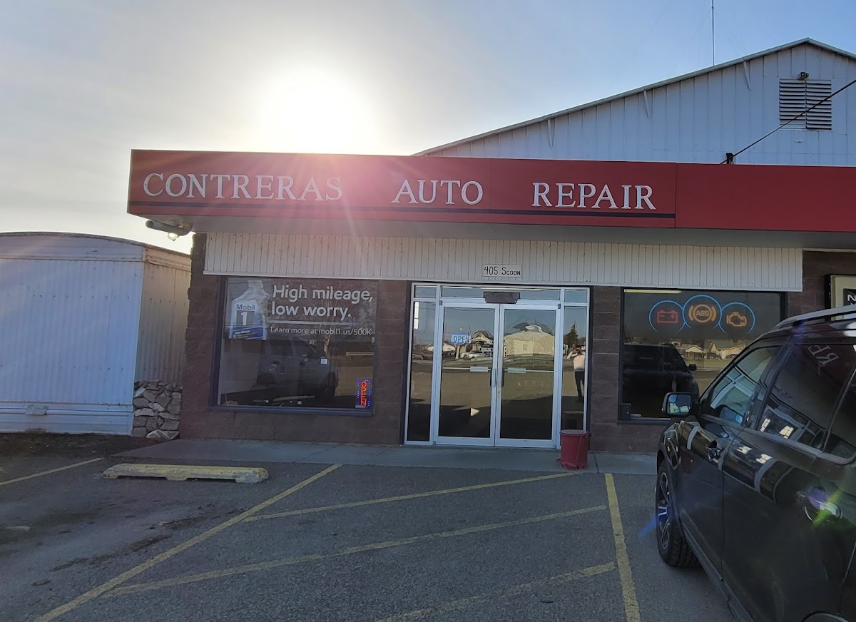 The front of CARS Automotive at golden hour, Sunnyside WA
